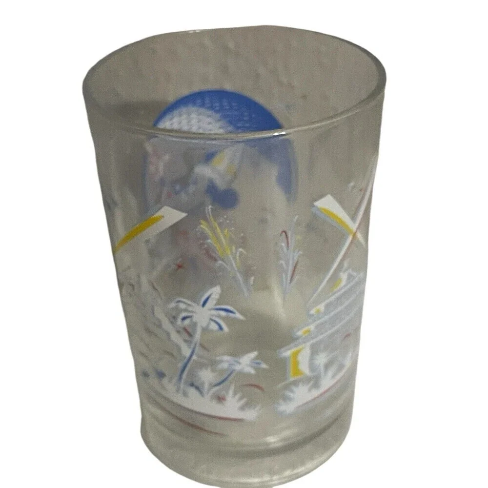 Walt Disney World Remember the Magic Glass McDonald's Epcot 25th Anniversary